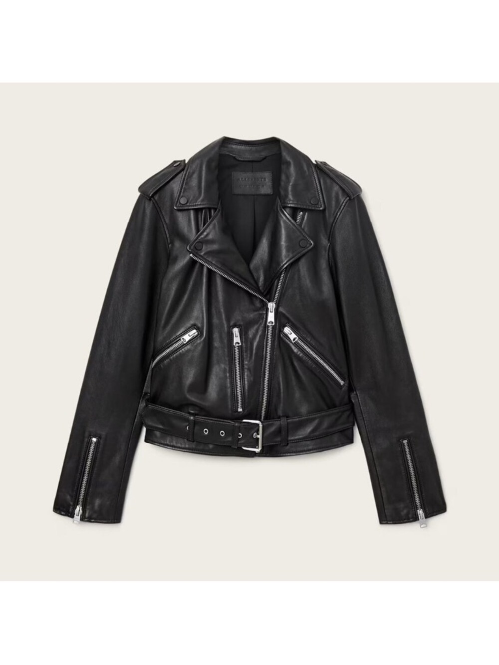 Allsaints BALFERN LEATHER BIKER JACKET - Picture 2 of 7